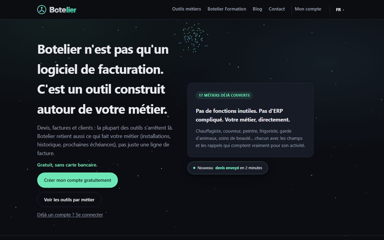 Accueil de botelier.be