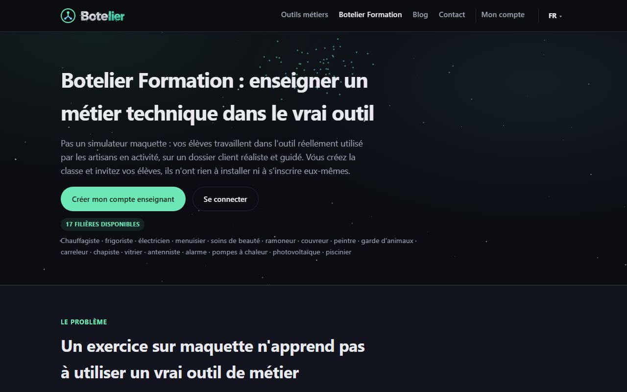 Page Botelier Formation